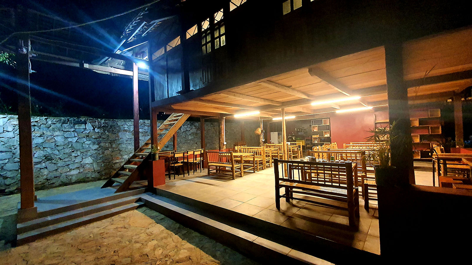 Restaurant on the ground floor